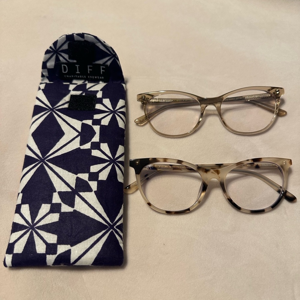 2 pair DIFF Blue Light Glasses Set